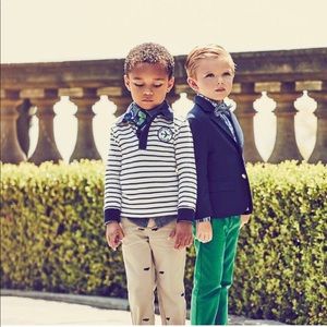 Janie and Jack Airplane Pattern Pants